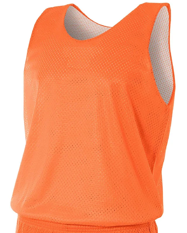 A4 Men's Reversible Mesh Tank | Orange/ WhiteCamisoleDiamond