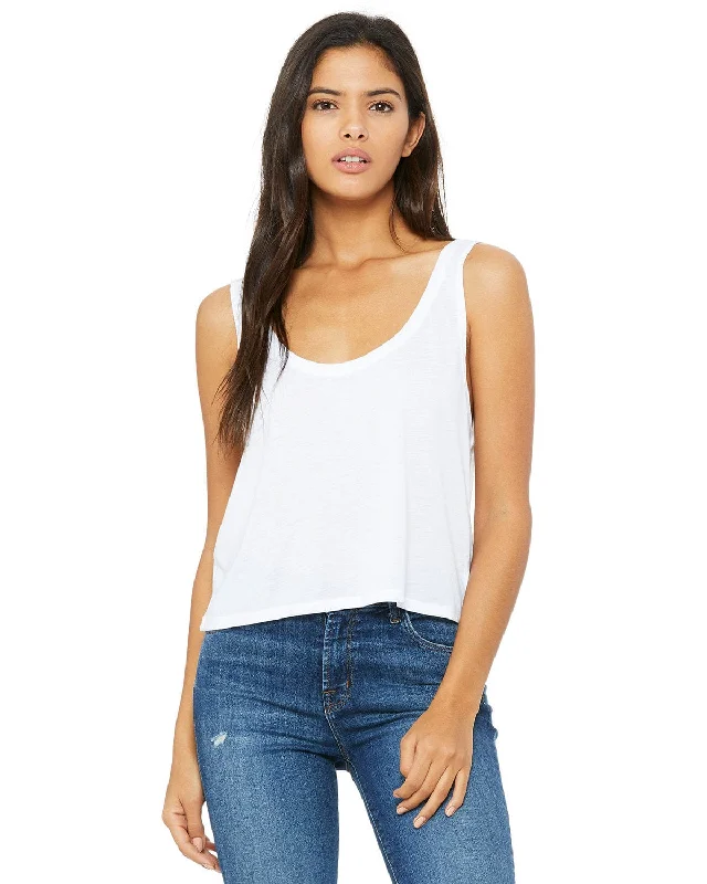 Bella+Canvas Ladies Boxy Tank | WhiteCamisoleHydra